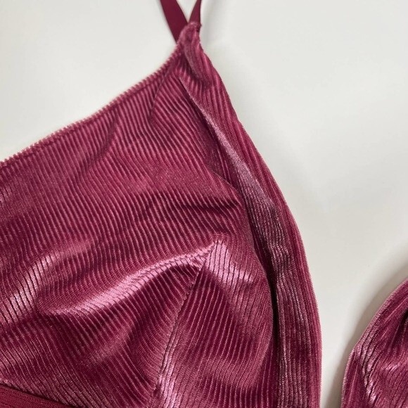 Calvin Klein bra women unlined sans double burgundy bra triangle size XL chic - Picture 7 of 13
